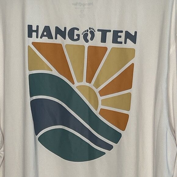 Hang Ten T-Shirt 2XL (Set of 2) 1 Blue 1 White Long Sleeve 50+ Sun Protection - Picture 5 of 8